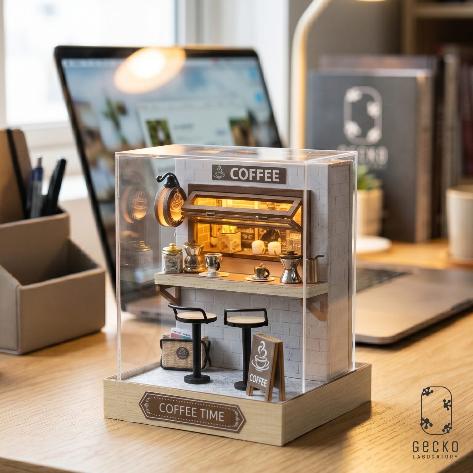 Bộ mô hình lắp ghép miniature Tiệm cafe Coffee Time